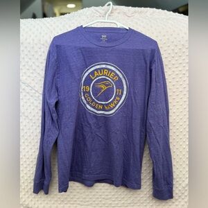 Wilford Laurier Golden Hawks Purple Long Sleeve Shirt